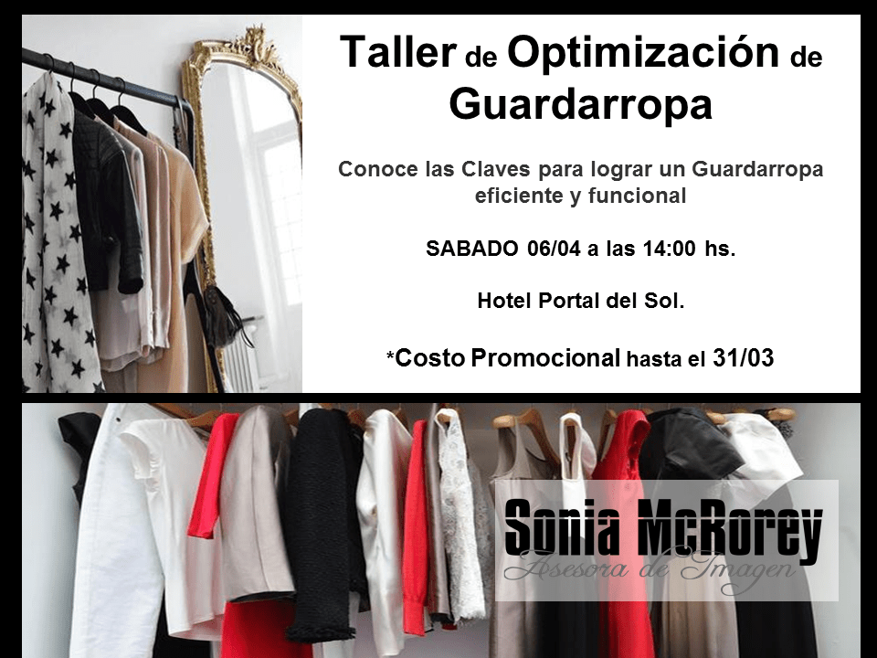 Taller de Optimizacion de Guardarropa.Sonia McRorey.Asesoria de imagen