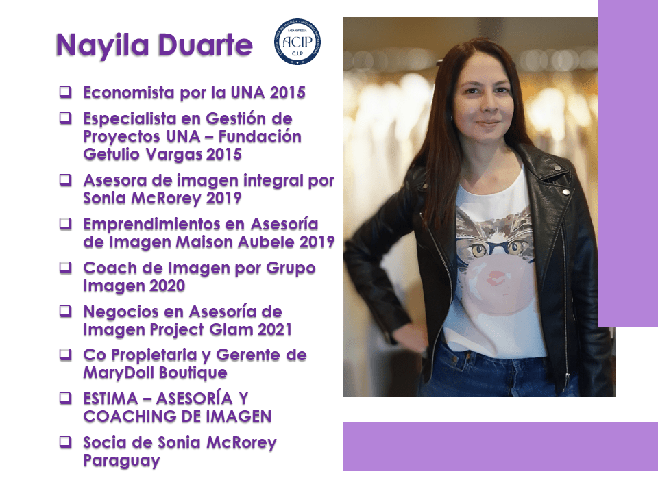 Consultor de Imagen 2022 Mini Bio Nayi Duarte