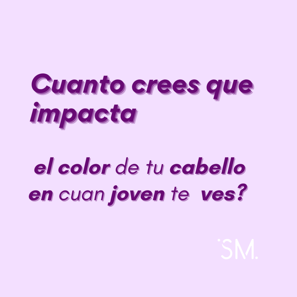 Tu cabello te ayuda a lucir mas&nbsp;joven?